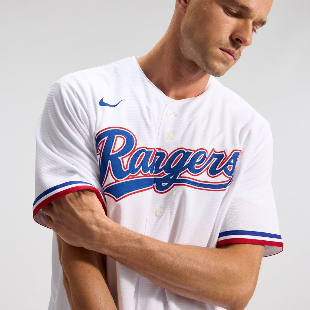 Texas Rangers Nike Home Replica Team Baseball Jersey - White