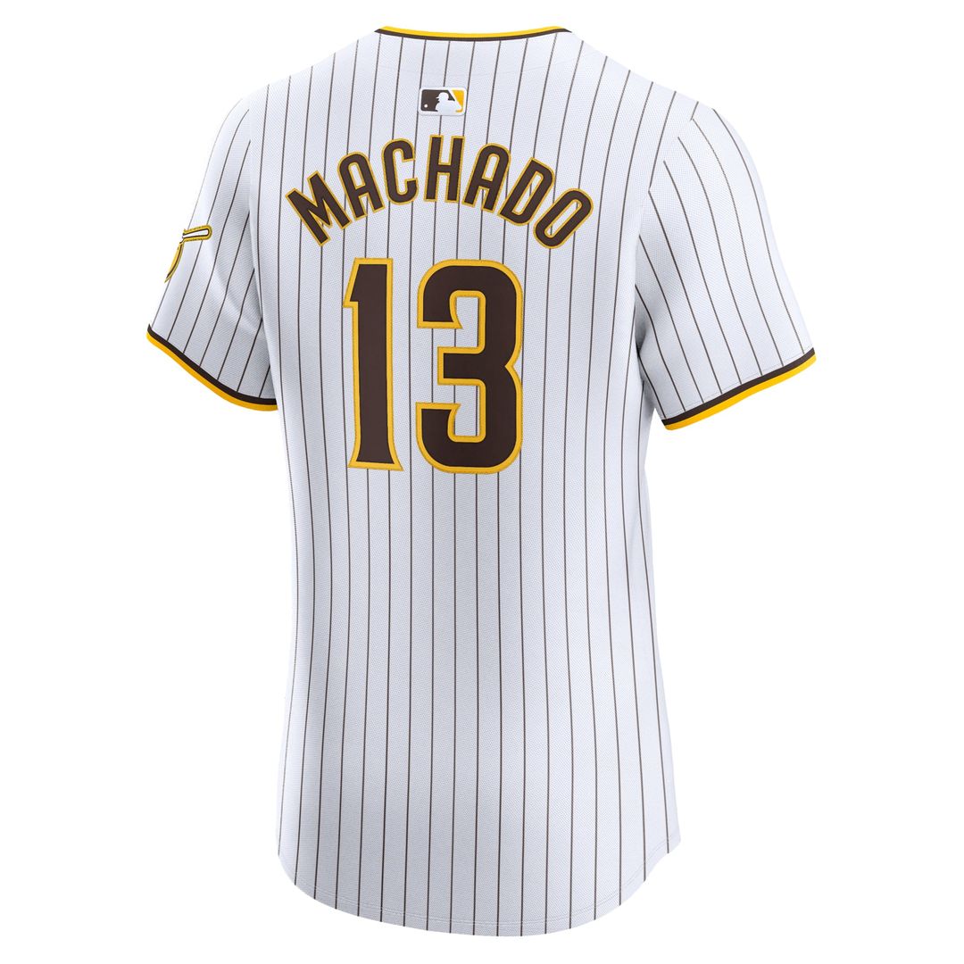 San Diego Padres Nike Manny Machado Home Elite Baseball Jersey - White