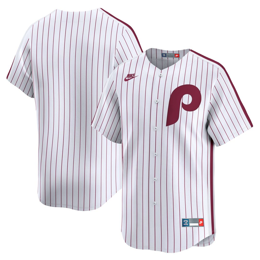 Philadelphia Phillies Nike Cooperstown Collection Limited Baseball Jersey - White