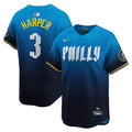 Philadelphia Phillies Nike Bryce Harper City Connect Limited Baseball Jersey - Blue