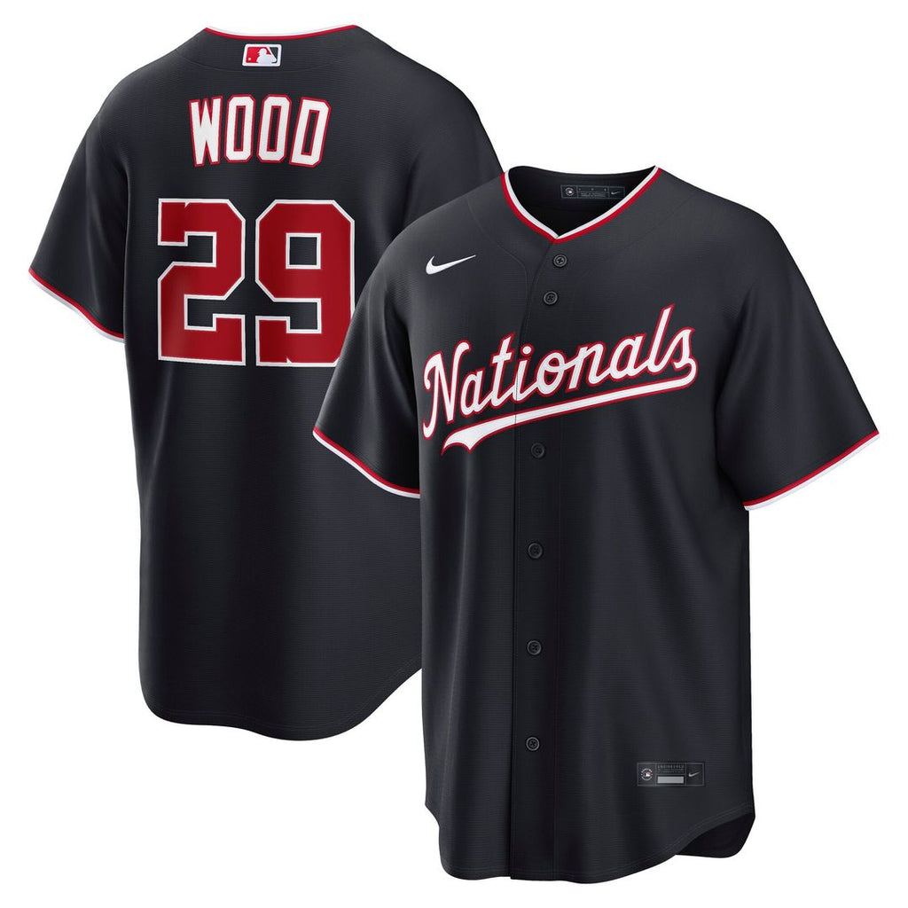 Washington Nationals Nike James Wood Alternate Replica Baseball Jersey - Navy