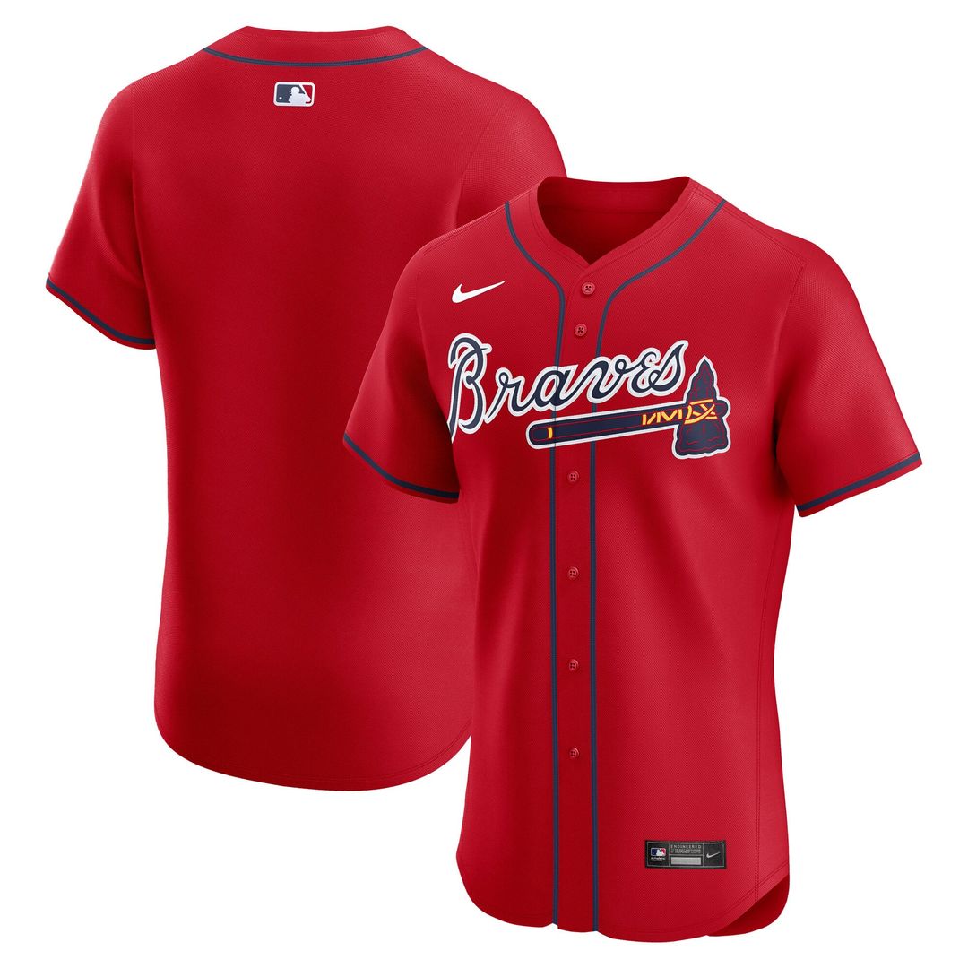 Atlanta Braves Nike Alternate Elite Baseball Jersey - Navy