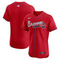 Atlanta Braves Nike Alternate Elite Baseball Jersey - Red