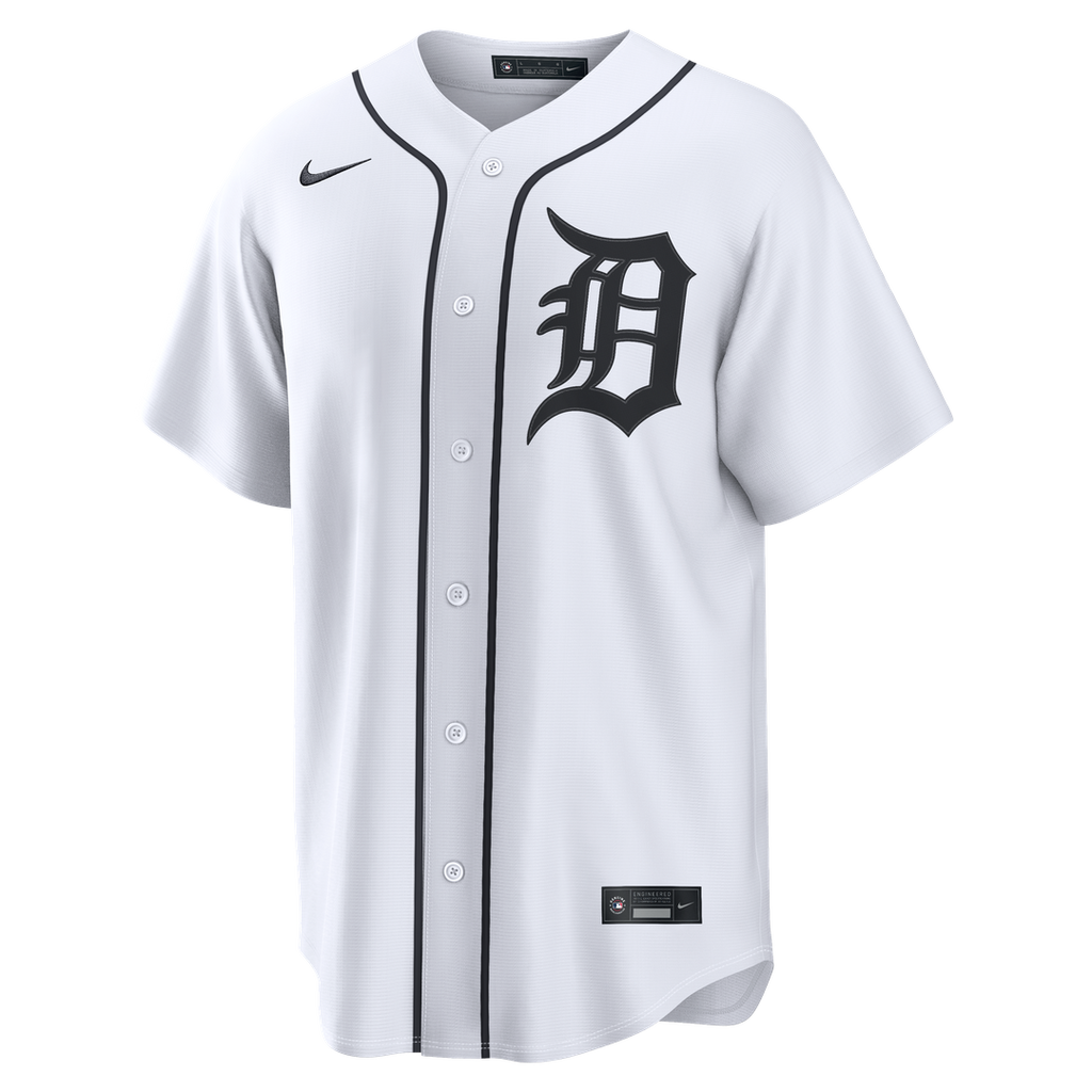 Detroit Tigers Nike Javier Báez Home Replica Baseball Jersey - White