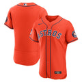 Houston Astros Nike Alternate Sponsor Patch Authentic Baseball Jersey - Orange