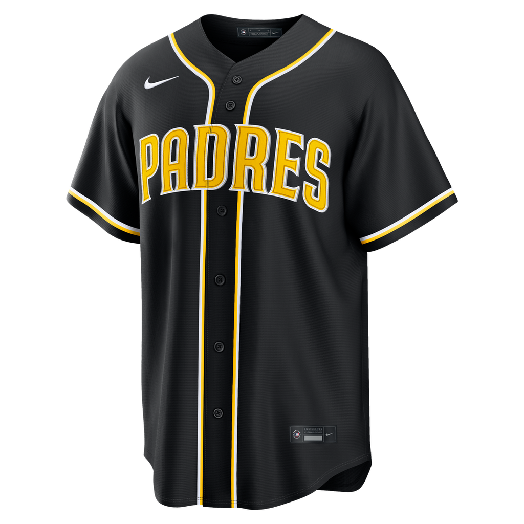 San Diego Padres Nike Jackson Merrill Fashion Replica Black Out Baseball Jersey