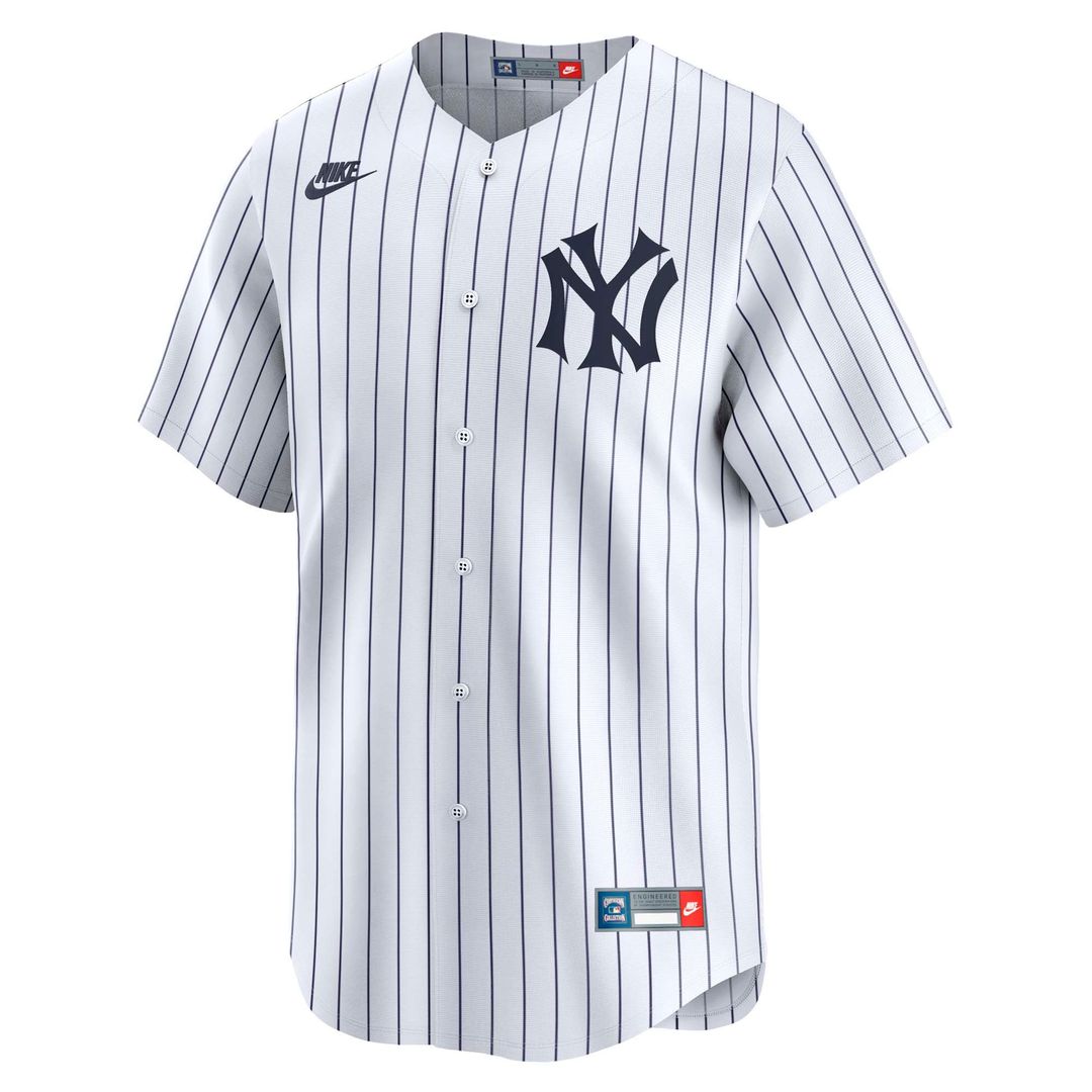 New York Yankees Nike Mickey Mantle Throwback Cooperstown Collection Limited Baseball Jersey - White