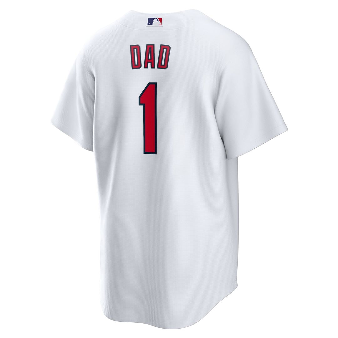 St. Louis Cardinals Nike #1 Dad Home Replica Baseball Jersey - White