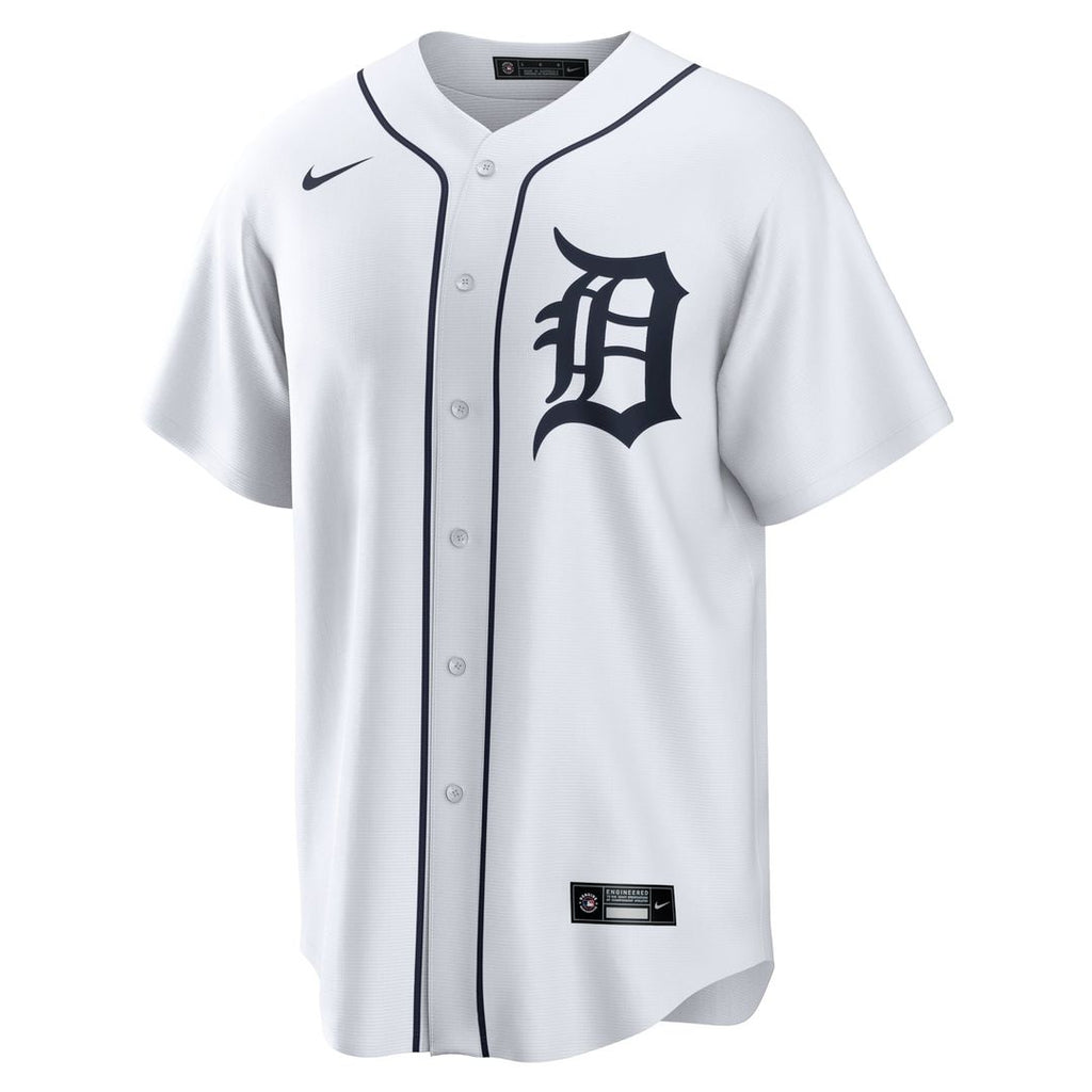 Detroit Tigers Nike Home Replica Team Baseball Jersey - White