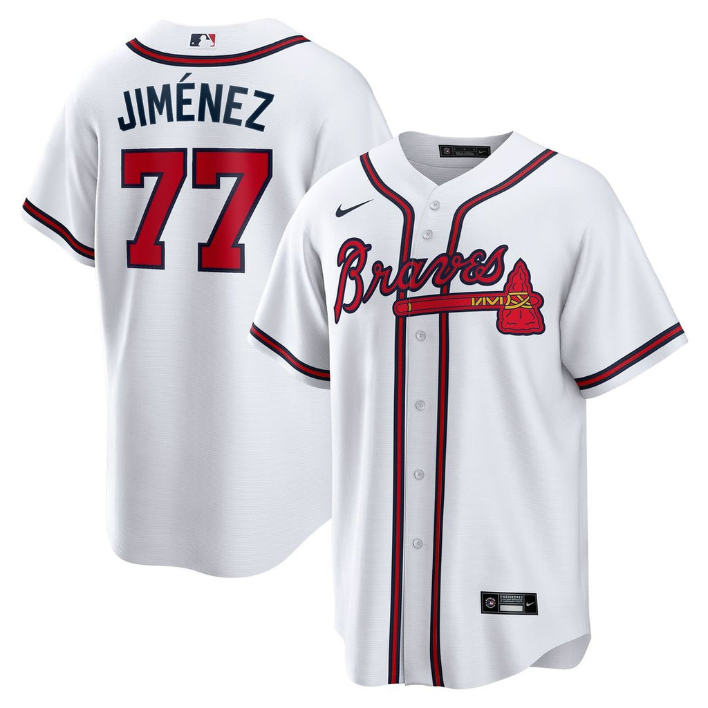 Atlanta Braves Nike Joe Jiménez Home Replica Baseball Jersey - White