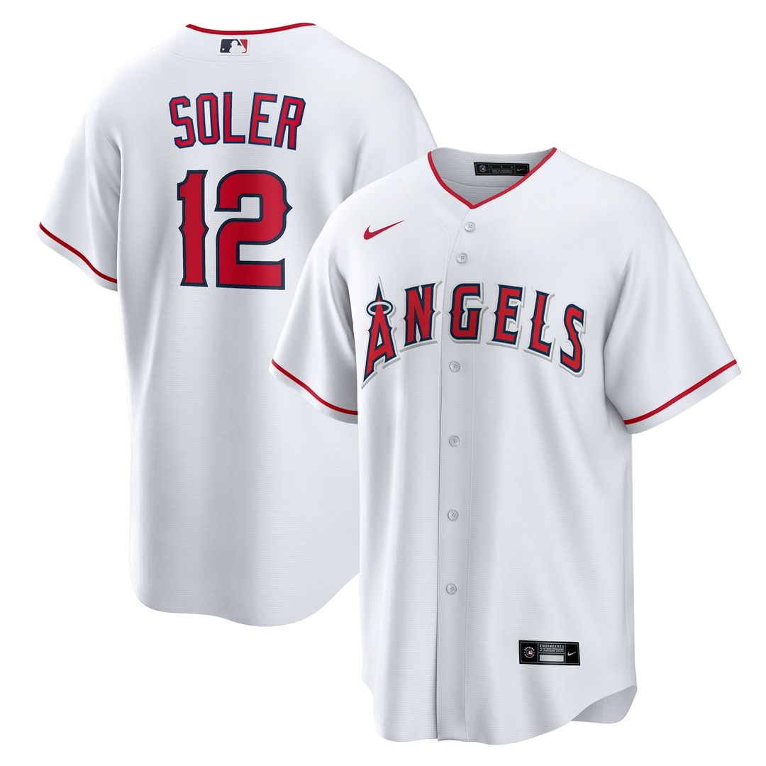 Los Angeles Angels Nike Jorge Soler Home Replica Baseball Jersey - White
