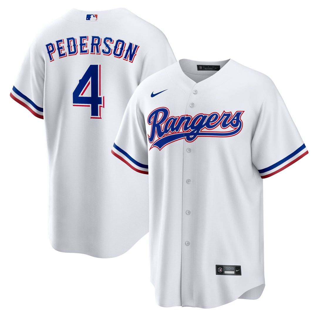 Texas Rangers Nike Joc Pederson Home Replica Baseball Jersey - White