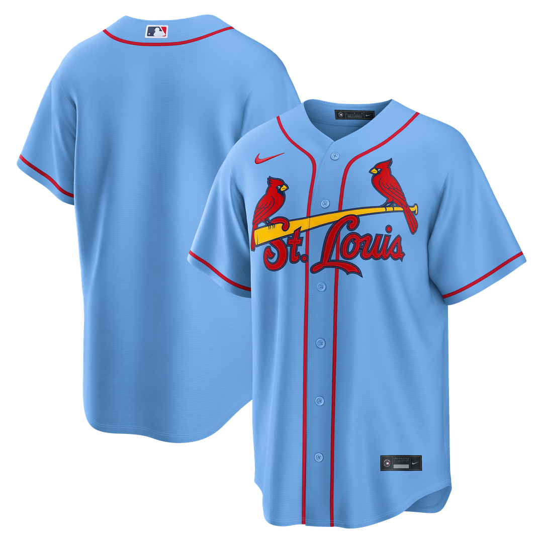 St. Louis Cardinals Nike Alternate Replica Baseball Jersey - Light Blue