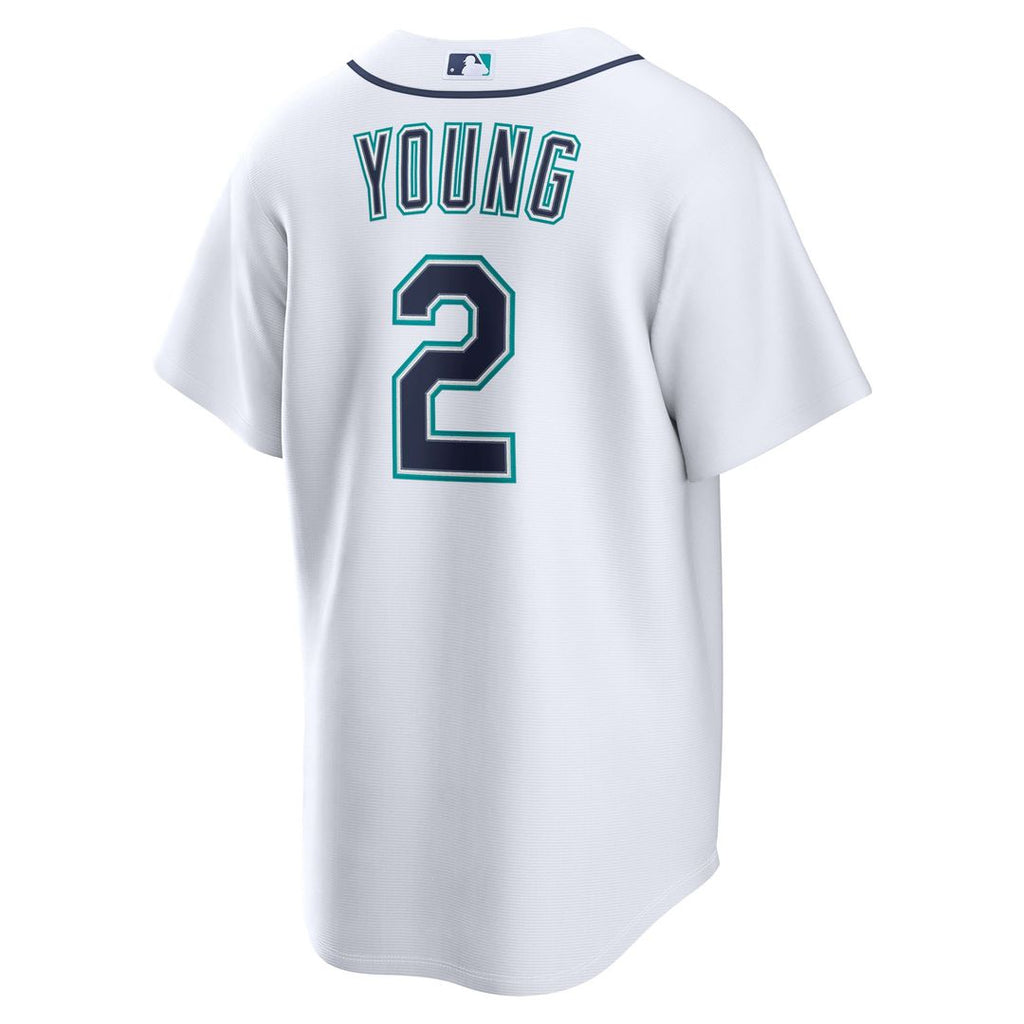 Seattle Mariners Nike Cole Young Home Replica Baseball Jersey - White
