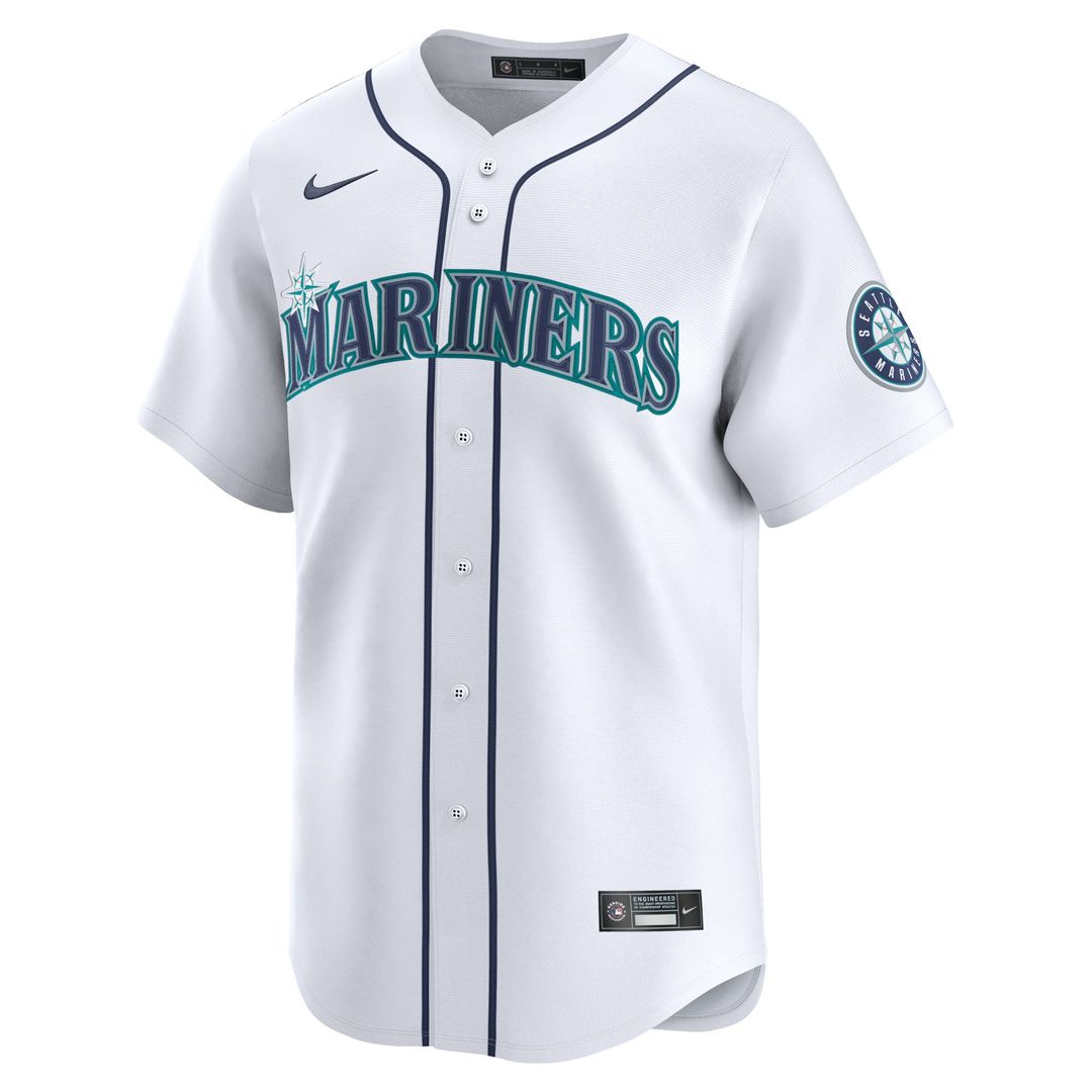 Seattle Mariners Nike Cal Raleigh Home Limited Baseball Jersey - White