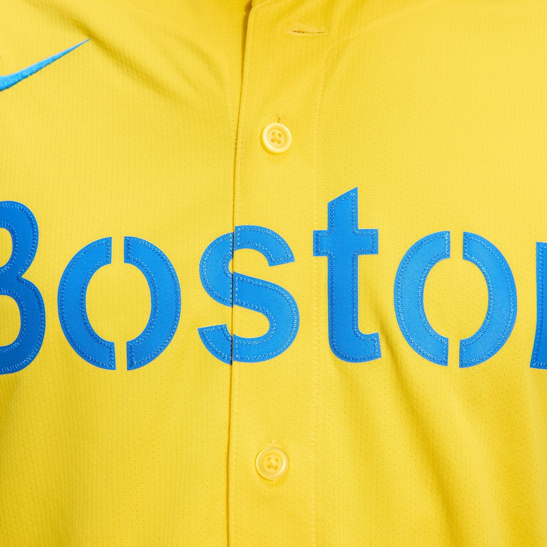 Boston Red Sox Nike City Connect Limited Baseball Jersey - Gold