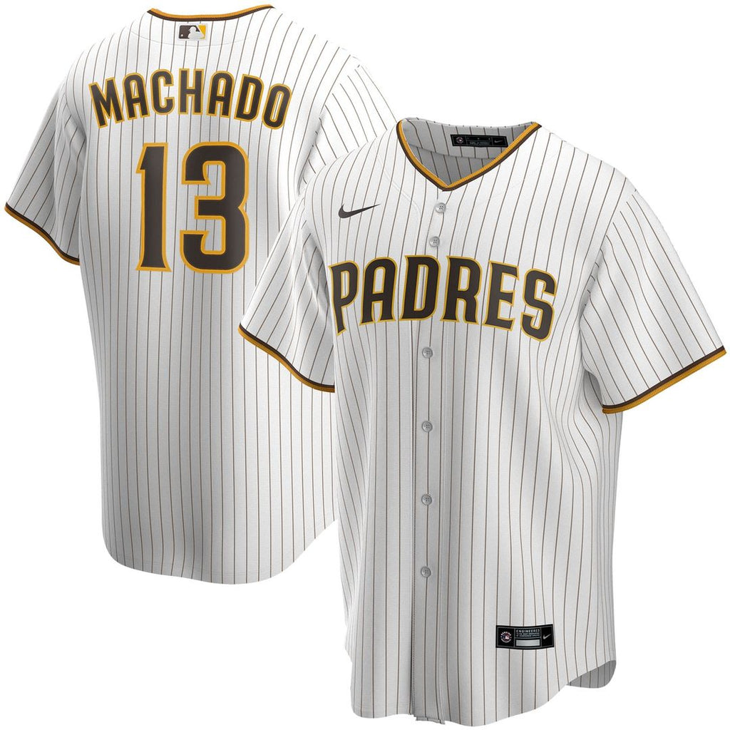 San Diego Padres Nike Manny Machado Home Replica Baseball Jersey - White