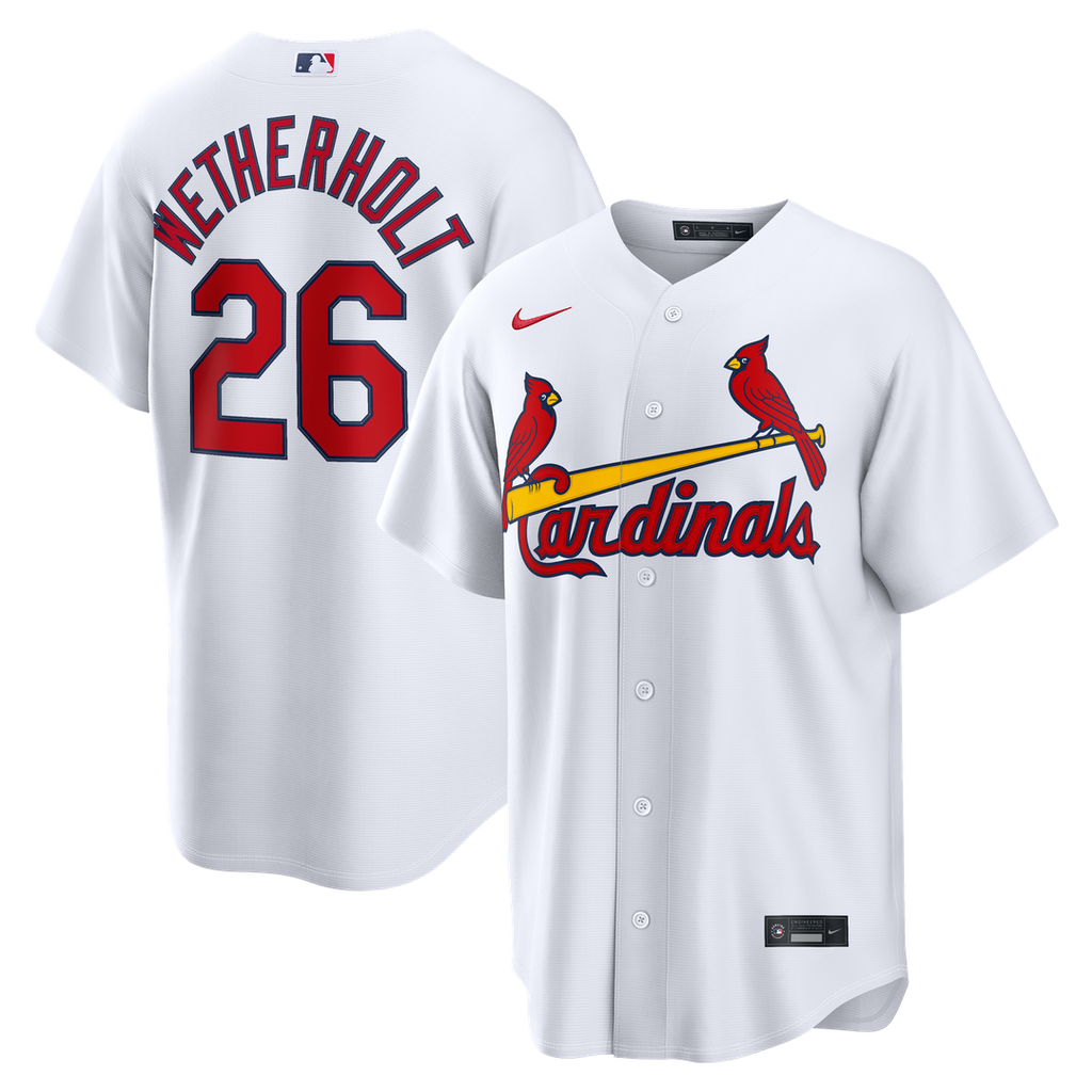 St. Louis Cardinals Nike JJ Wetherholt Home Replica Baseball Jersey - White