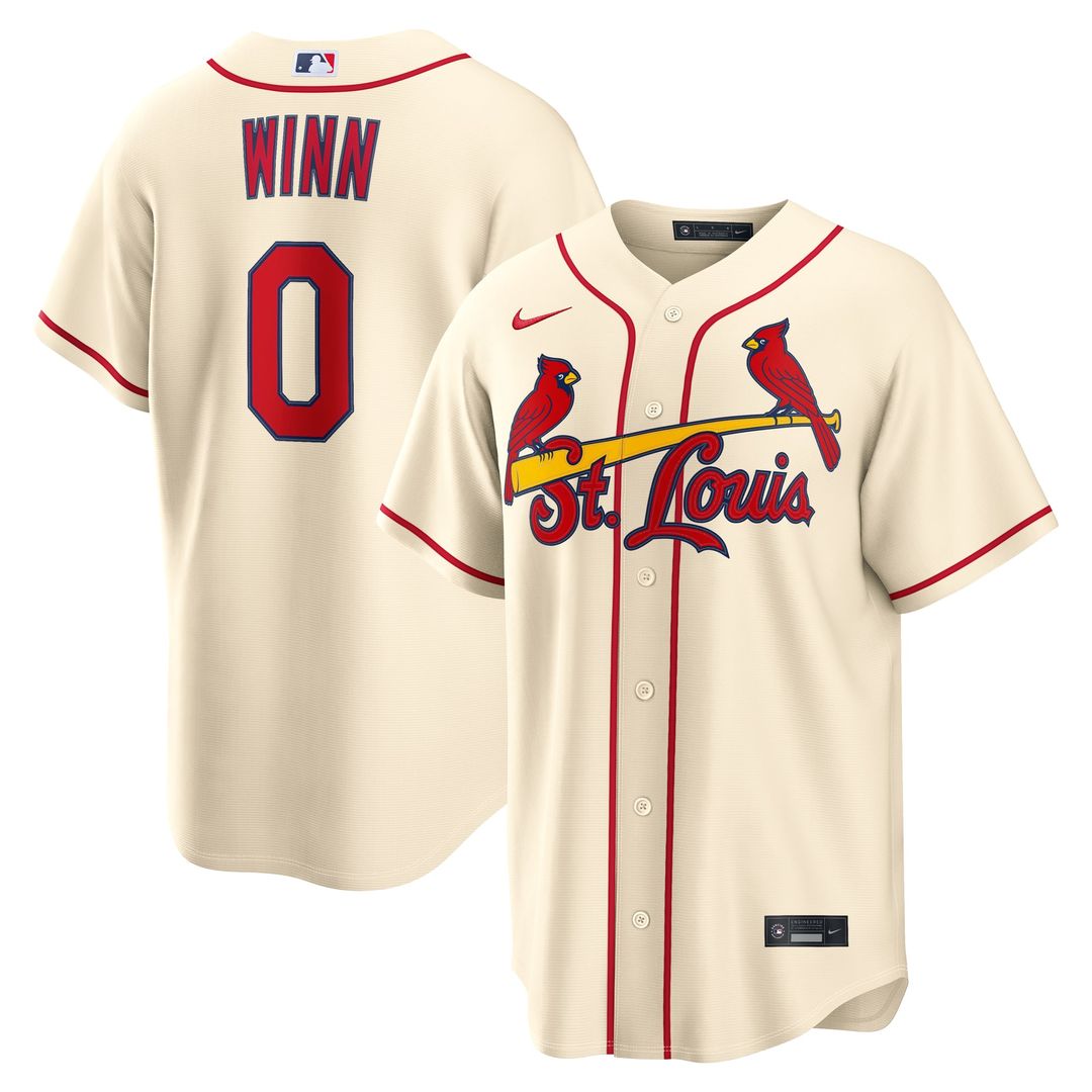 St. Louis Cardinals Nike Masyn Winn Alternate Replica Baseball Jersey - Cream
