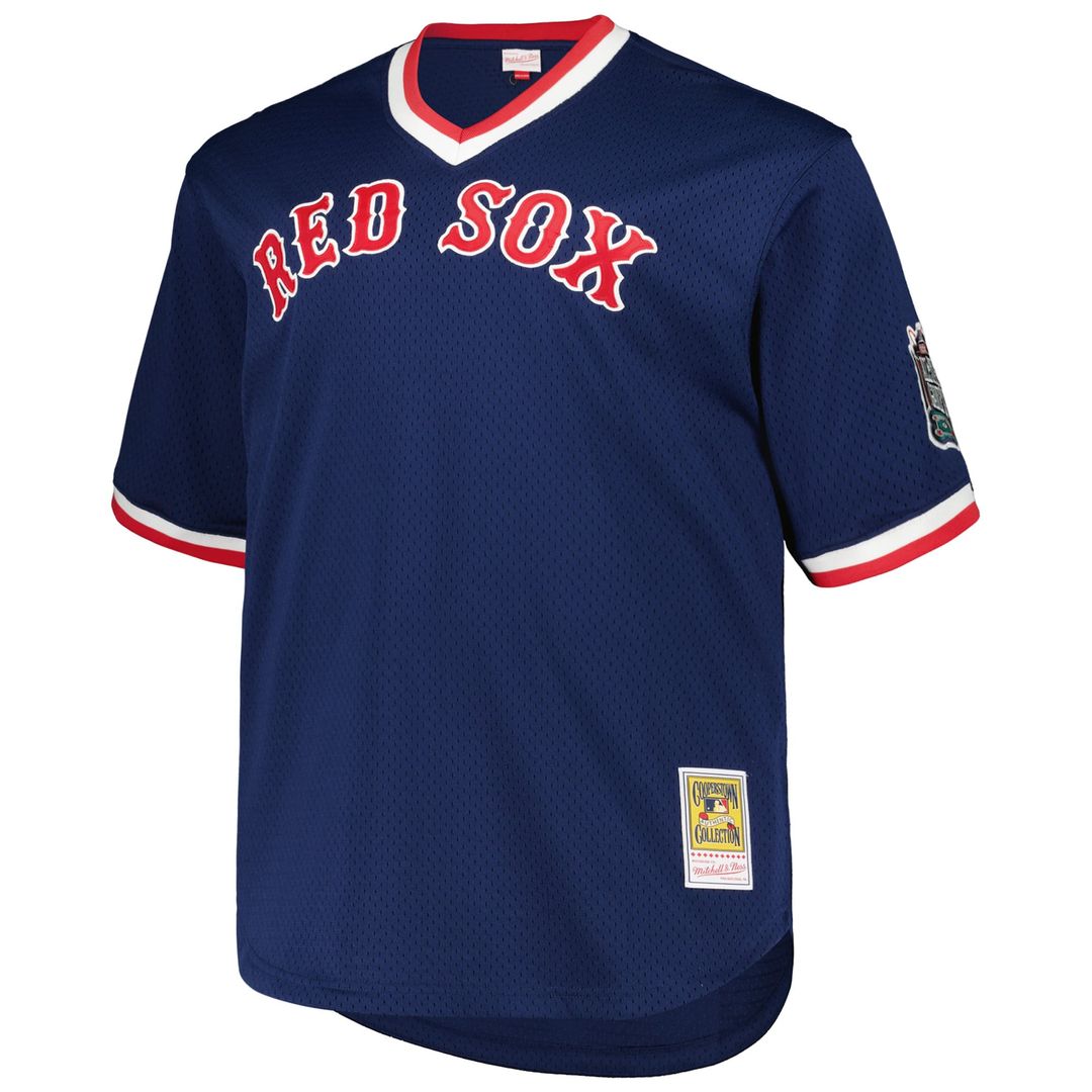 Boston Red Sox Mitchell & Ness Pedro Martinez 1999 Cooperstown Collection Mesh Pullover Baseball Jersey - Navy