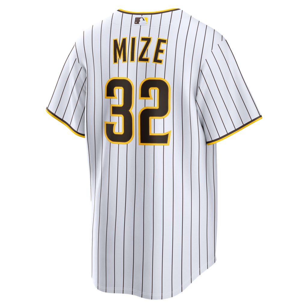 San Diego Padres Nike Casey Mize Home Replica Baseball Jersey - White
