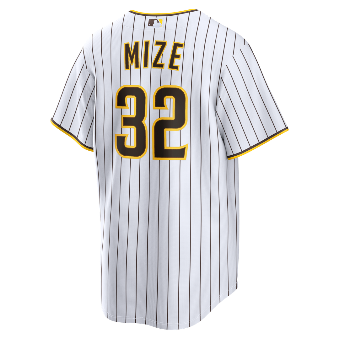 San Diego Padres Nike Casey Mize Home Replica Baseball Jersey - White
