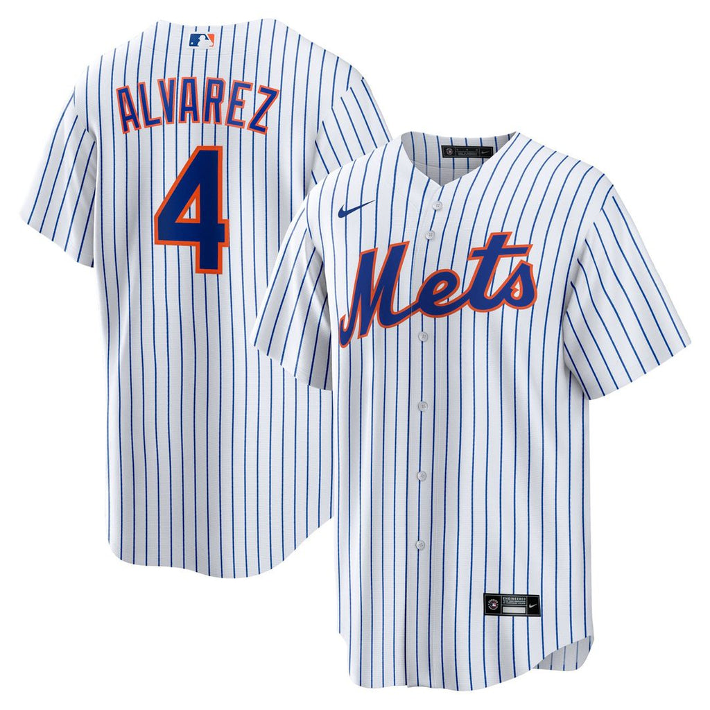New York Mets Nike Francisco Alvarez Replica Baseball Jersey - White