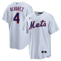 New York Mets Nike Francisco Alvarez Replica Baseball Jersey - White