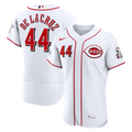 Cincinnati Reds Nike Elly De La Cruz Home Authentic Sponsor Patch Baseball Jersey - White