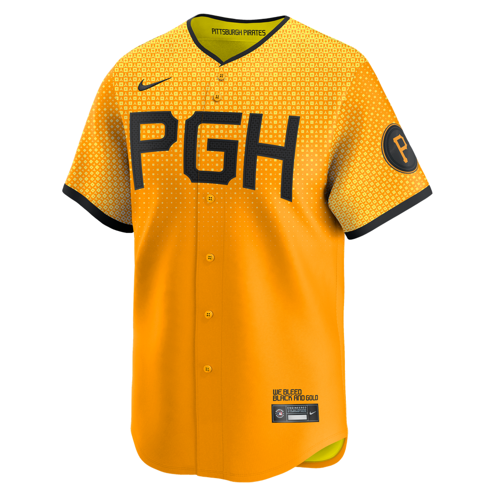 Pittsburgh Pirates Nike Oneil Cruz City Connect Limited Baseball Jersey - Gold