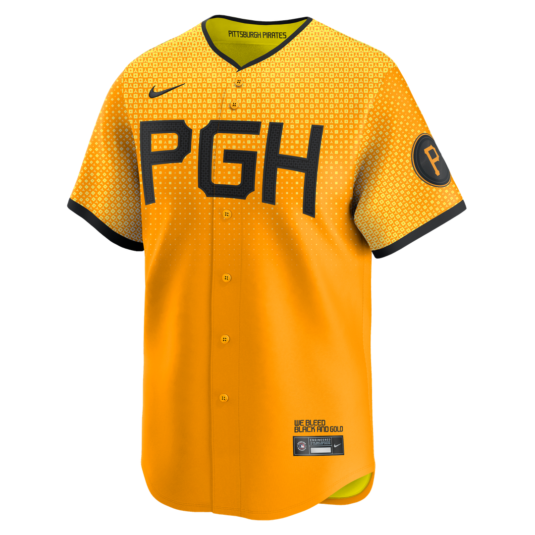 Pittsburgh Pirates Nike Oneil Cruz City Connect Limited Baseball Jersey - Gold