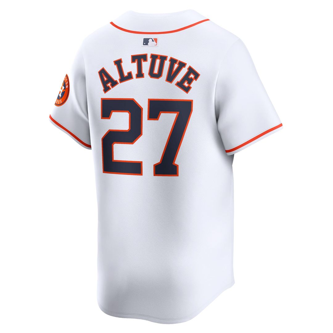 Houston Astros Nike Jose Altuve Home Limited Baseball Jersey - White