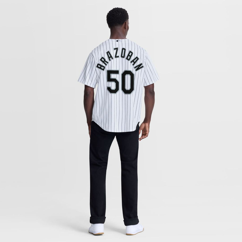 Chicago White Sox Nike Huascar Brazoban Home Replica Baseball Jersey - White