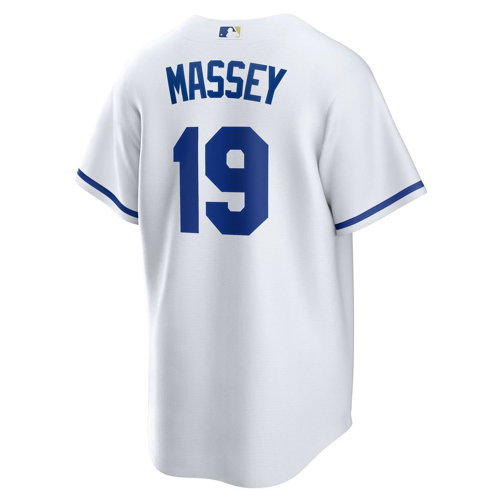 Kansas City Royals Nike Michael Massey Home Replica Baseball Jersey - White
