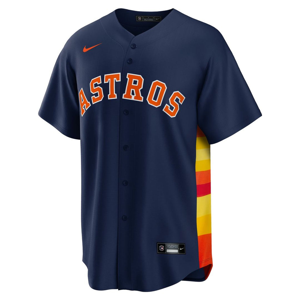 Houston Astros Nike Alternate Replica Team Baseball Jersey - Navy