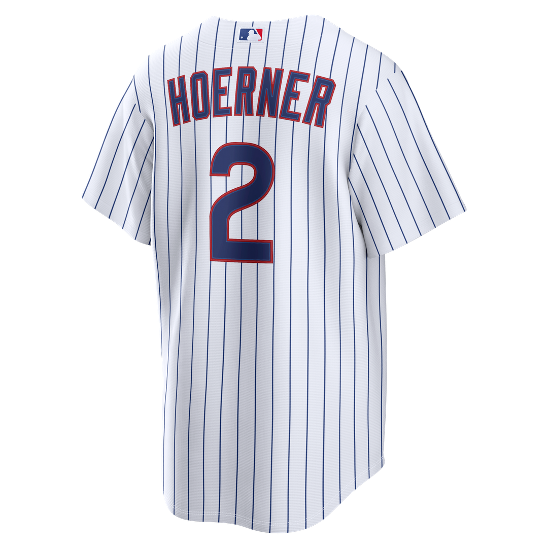 Chicago Cubs Nike Nico Hoerner Home Replica Baseball Jersey - White
