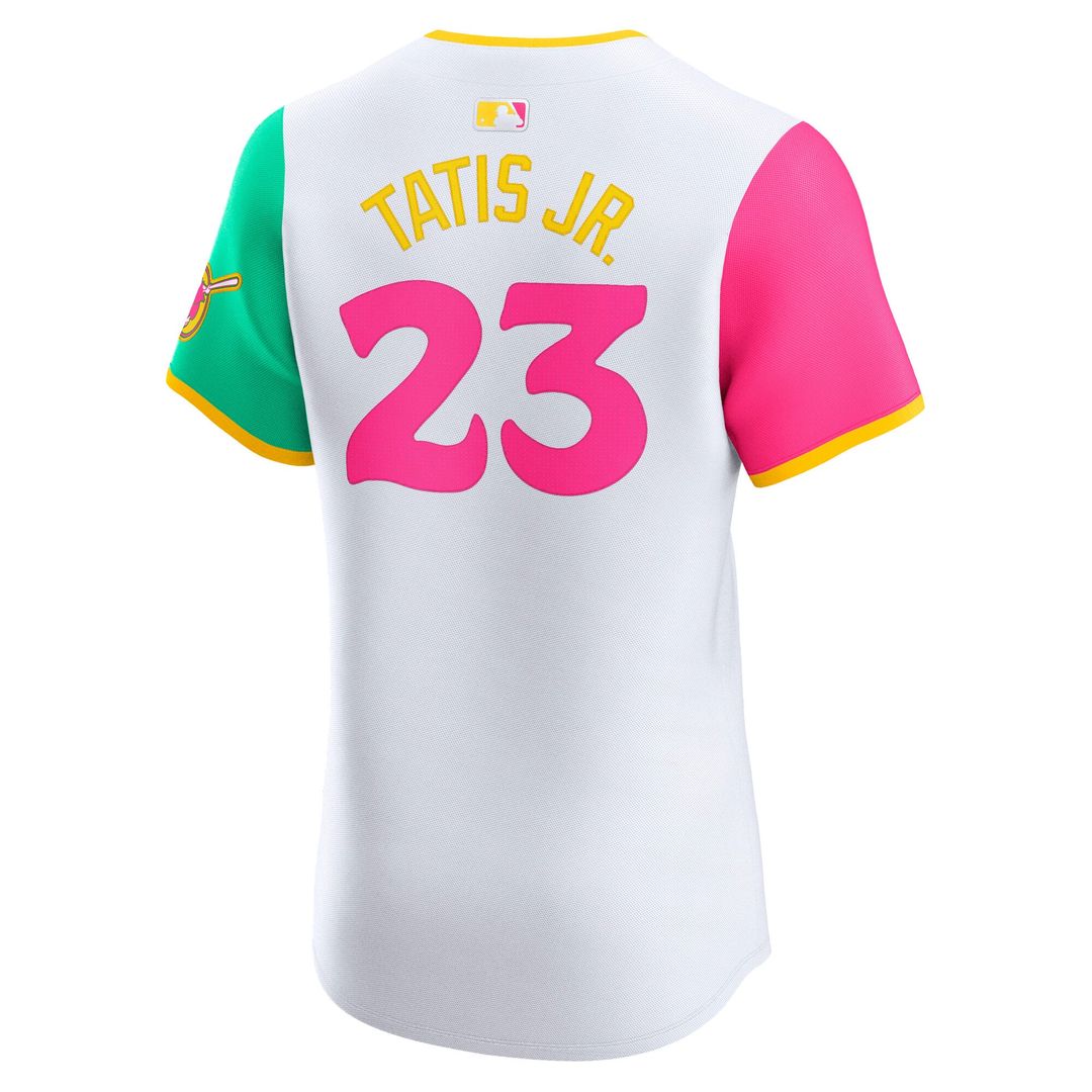 San Diego Padres Nike Fernando Tatis Jr. City Connect Elite Baseball Jersey - White