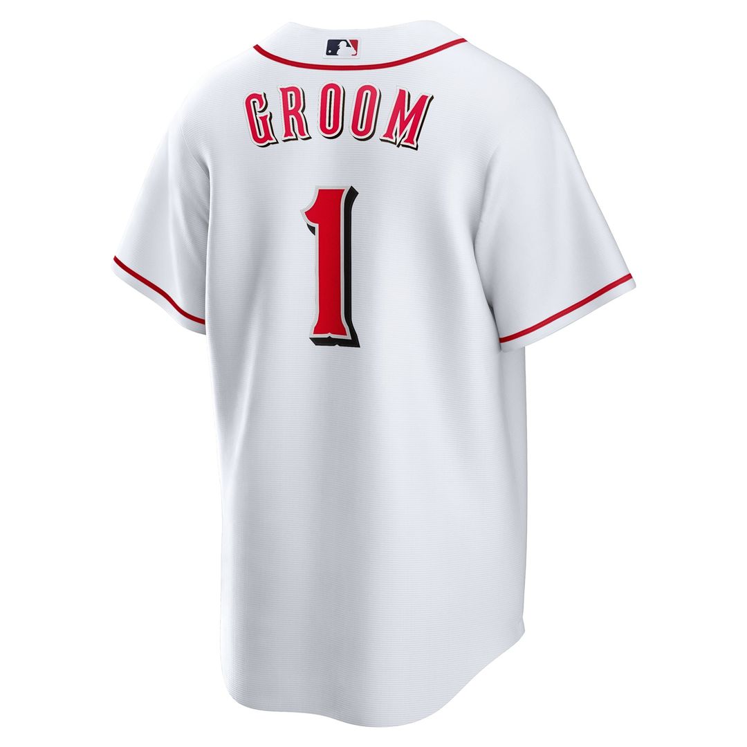 Cincinnati Reds Nike #1 Groom Home Replica Baseball Jersey - White