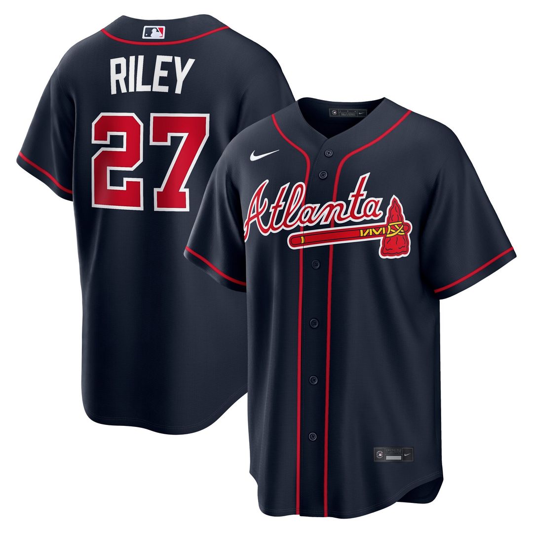 Atlanta Braves Nike Austin Riley Home Replica Baseball Jersey - White