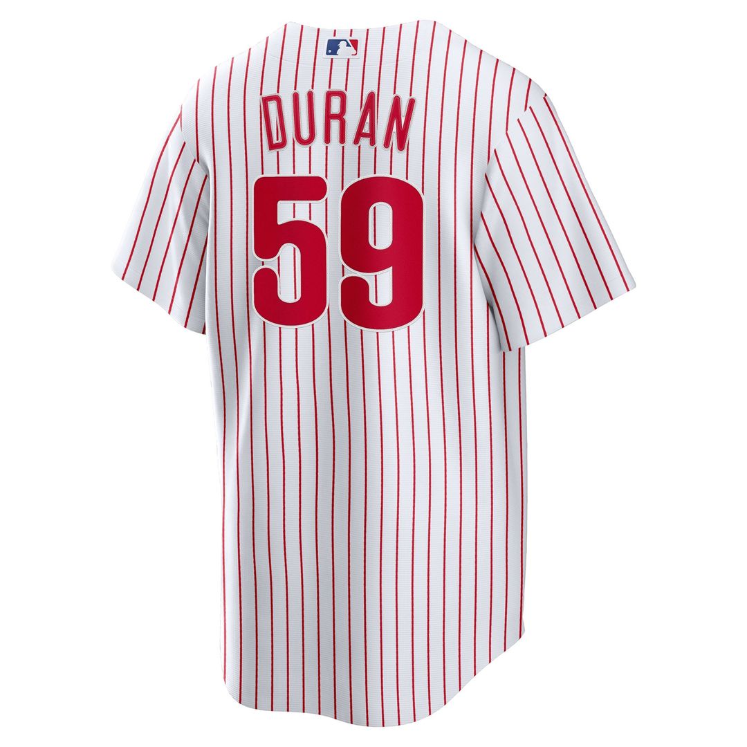 Philadelphia Phillies Nike Jhoan Duran Home Replica Baseball Jersey - White