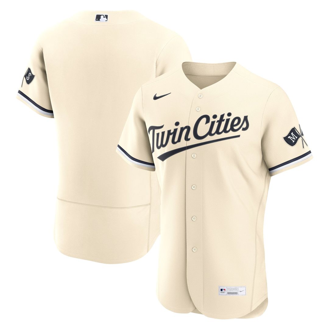 Minnesota Twins Nike Home Authentic Baseball Jersey - White