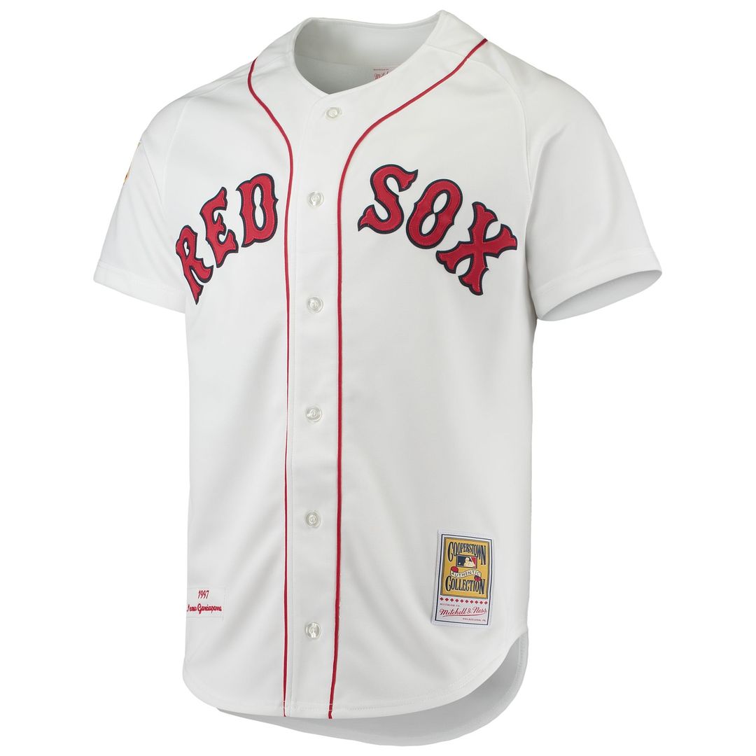 Boston Red Sox Mitchell & Ness Nomar Garciaparra 1997 Cooperstown Collection Authentic Baseball Jersey - White