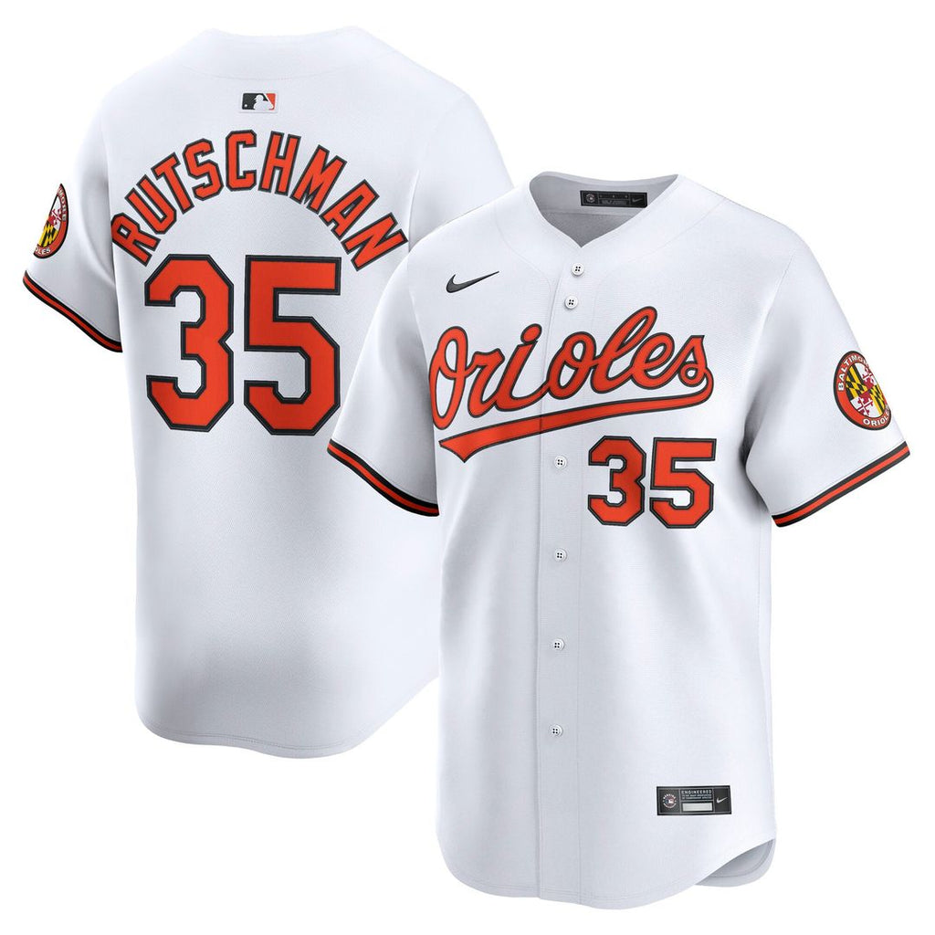 Baltimore Orioles Nike Adley Rutschman Home Limited Baseball Jersey - White