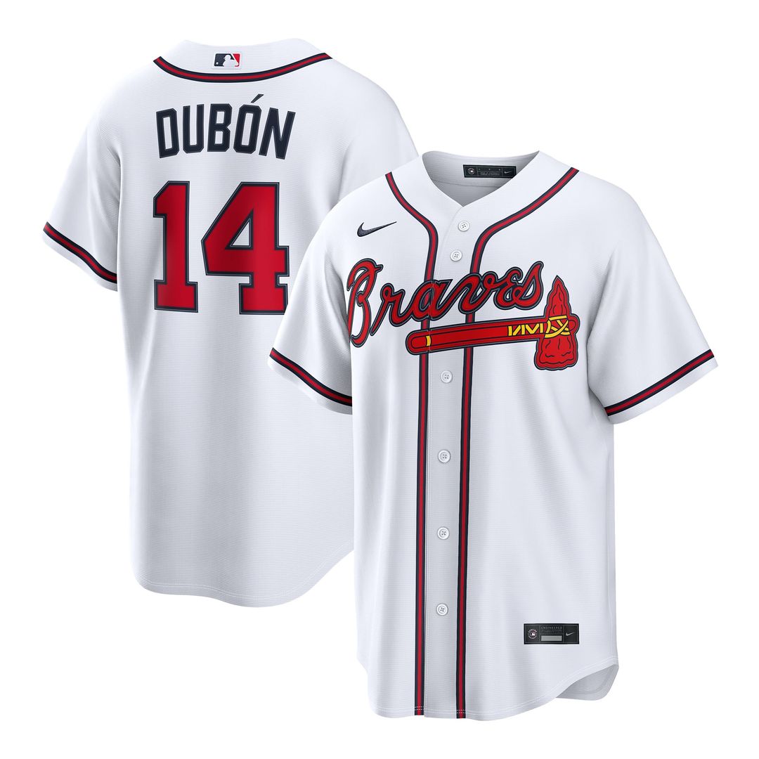 Atlanta Braves Nike Mauricio Dubón Home Replica Baseball Jersey - White