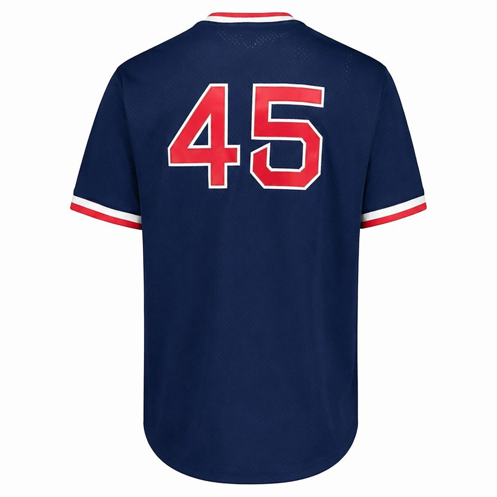Boston Red Sox Mitchell & Ness Pedro Martinez Big & Tall Cooperstown Mesh Batting Practice Baseball Jersey - Navy