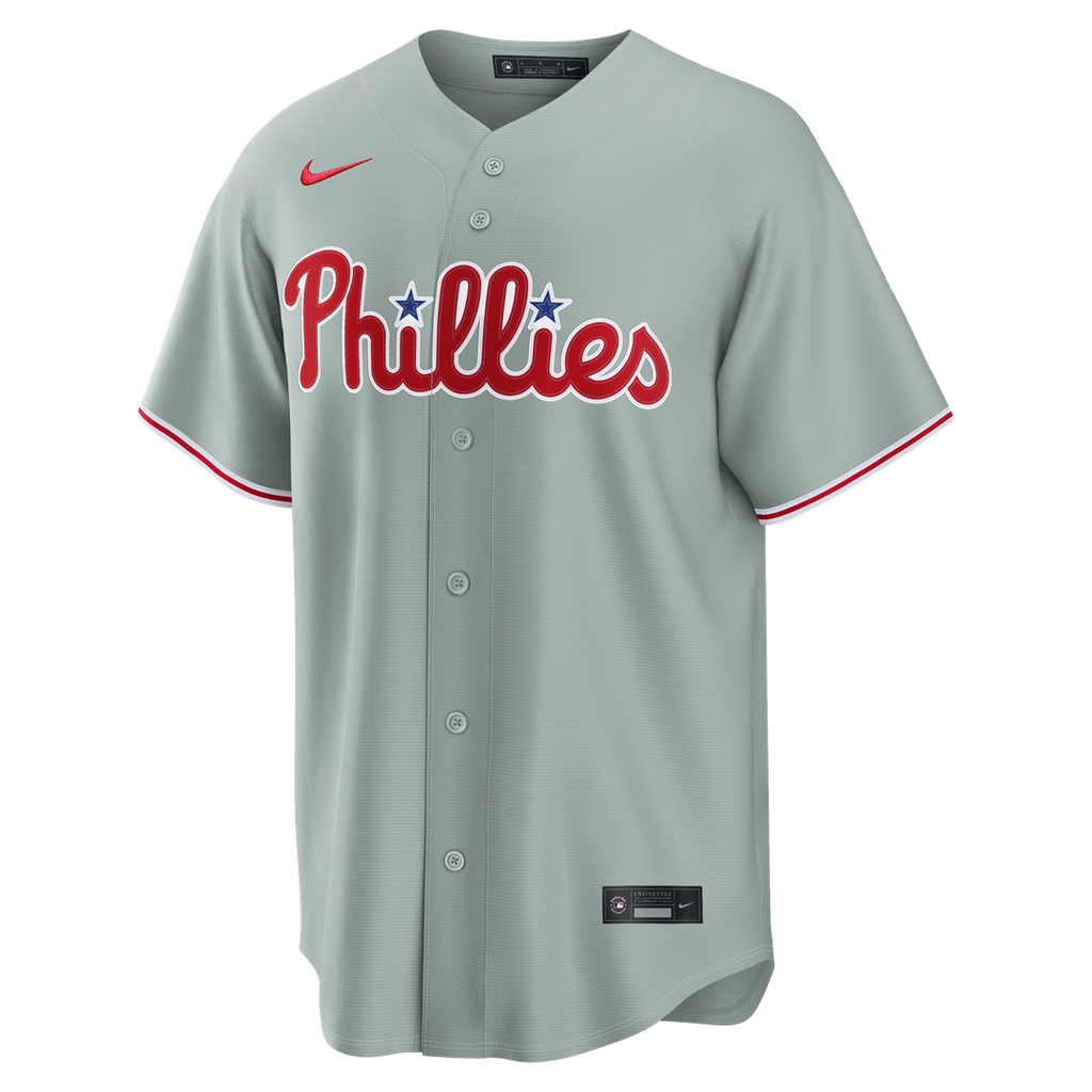 Philadelphia Phillies Nike Bryce Harper Road Replica Baseball Jersey - Gray