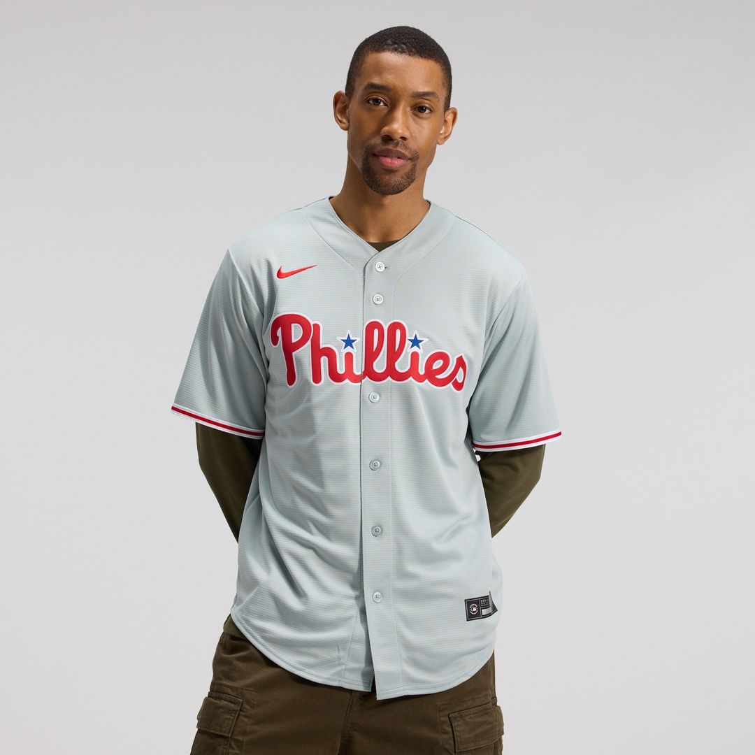 Philadelphia Phillies Nike Bryce Harper Road Replica Baseball Jersey - Gray