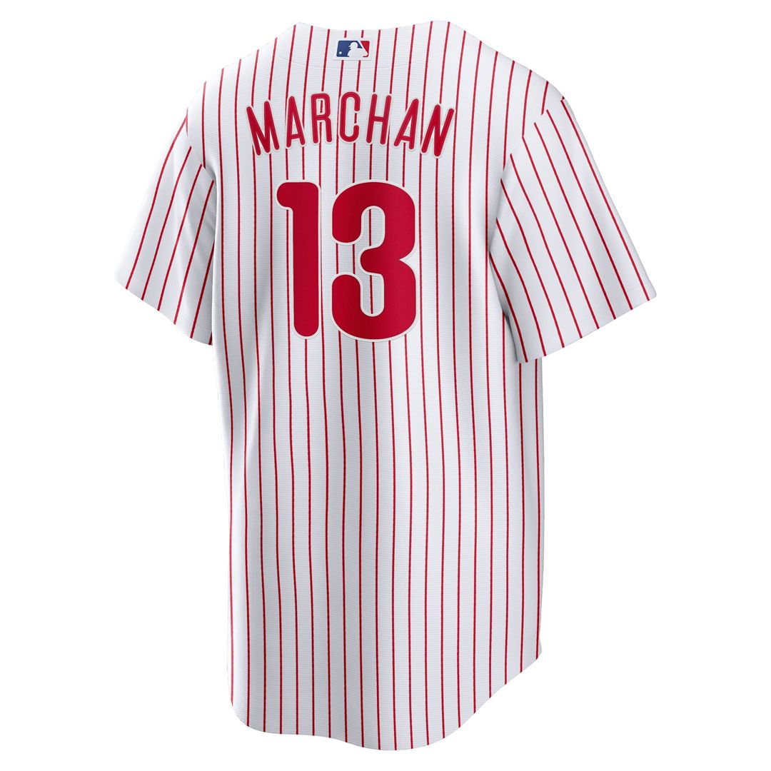 Philadelphia Phillies Nike Rafael Marchán Home Replica Baseball Jersey - White