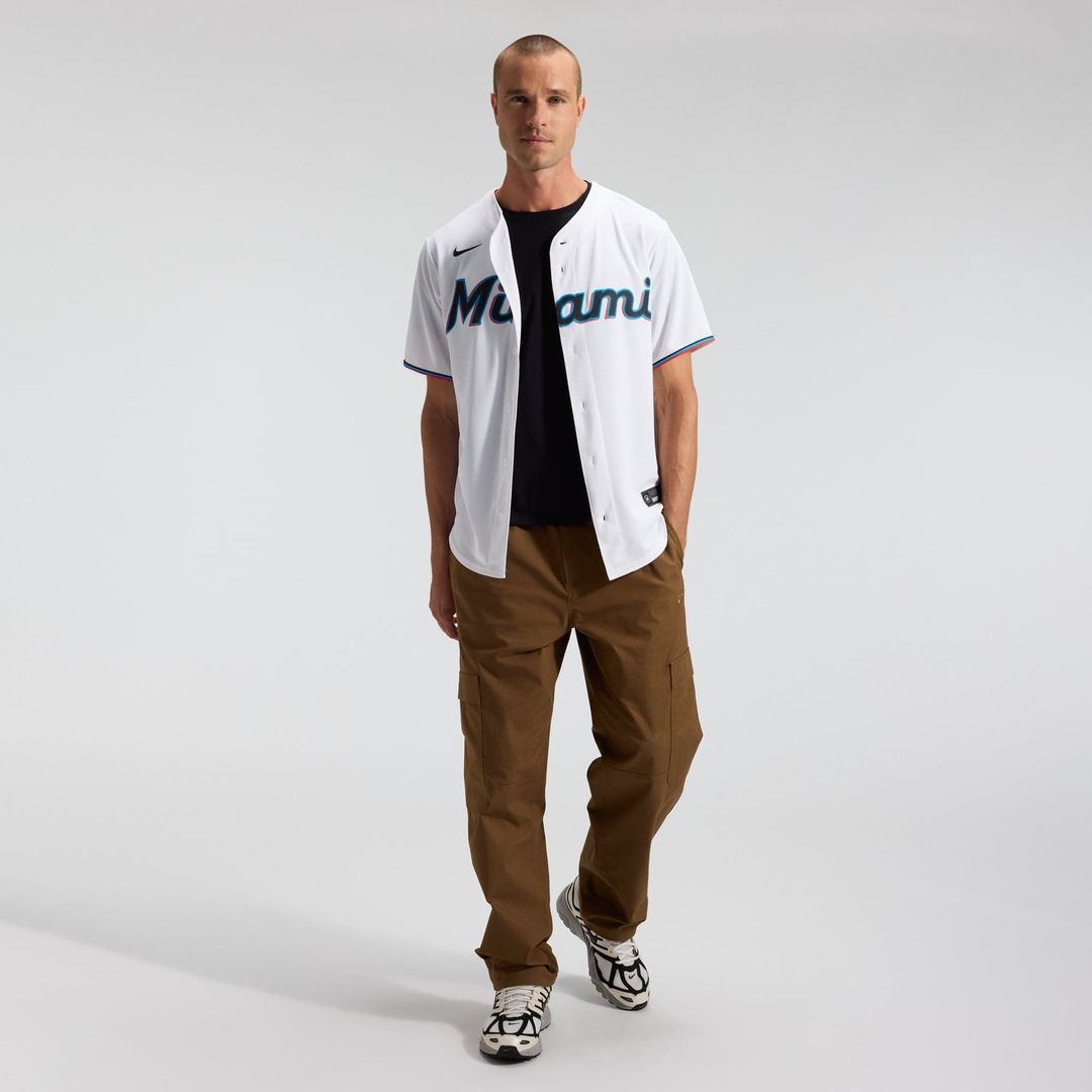 Miami Marlins Nike Home Replica Team Baseball Jersey - White