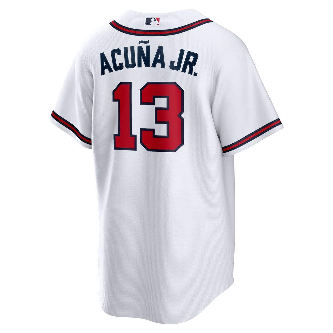 Atlanta Braves Nike Ronald Acuna Jr. Home Replica Player Name Baseball Jersey - White